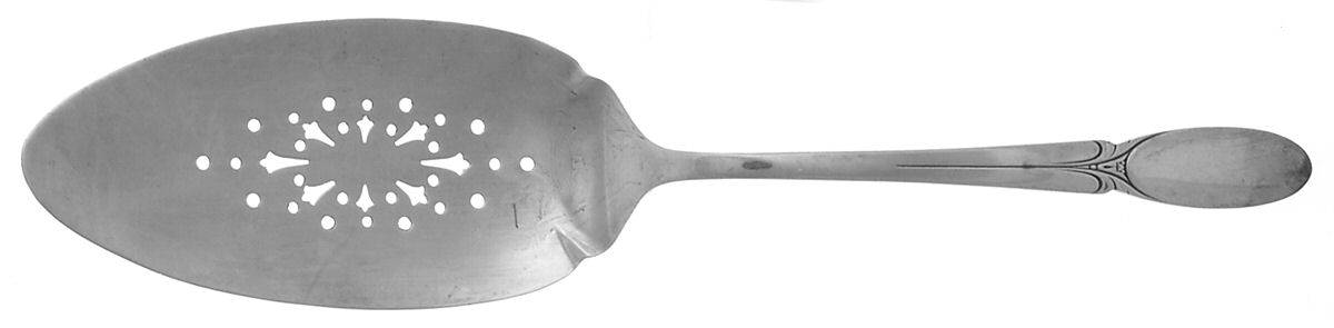 Sylvia (Silverplate, 1934) Solid Pierced Pie Server by International Silver-1