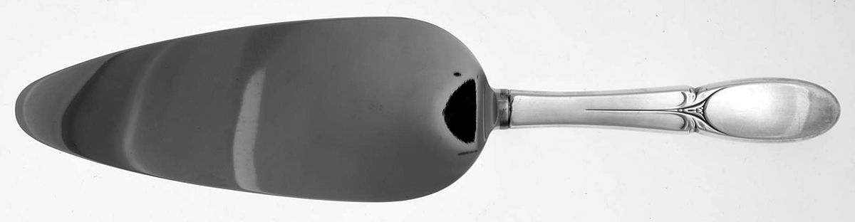 Sylvia (Silverplate, 1934) Pie Server with Stainless Blade by International Silver-1