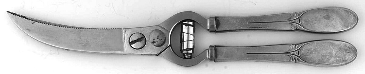 Sylvia (Silverplate, 1934) Poultry Shears with Stainless Blades by International Silver-1