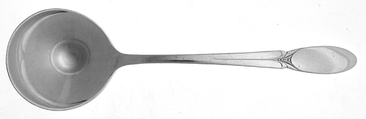 Sylvia (Silverplate, 1934) Round Bowl Soup Spoon (Bouillon) by International Silver-1