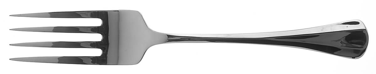 Symmetry (Stainless, Lyon Collection) Large Solid Cold Meat Serving Fork by International Silver-1