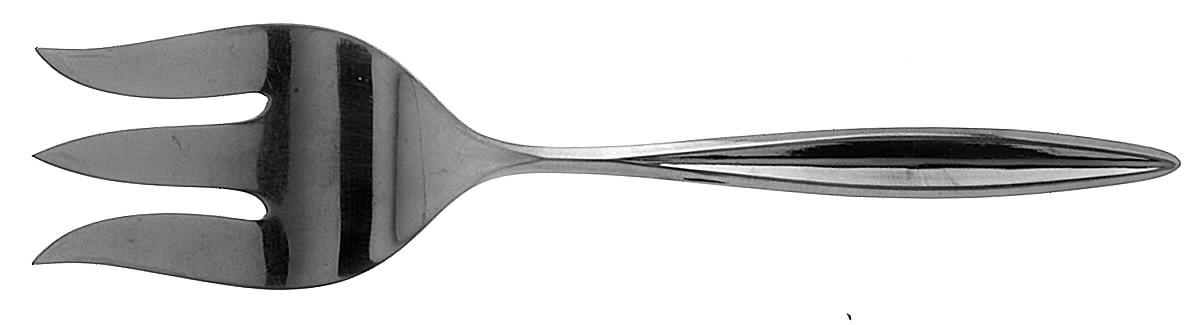 Symmetry (Stainless, Pointed Tip) Medium Solid Cold Meat Serving Fork by International Silver-1