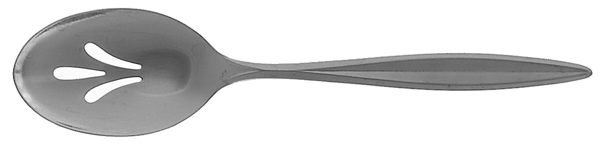 Symmetry (Stainless, Pointed Tip) Pierced Tablespoon (Serving Spoon) by International Silver-1