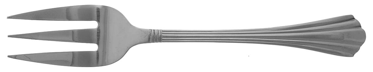 Symmetry-Freemont(Stainless) Medium Solid Cold Meat Serving Fork by International Silver-1