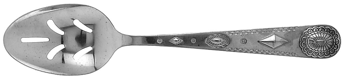 Taos (Stainless) Pierced Tablespoon (Serving Spoon) by International Silver-1
