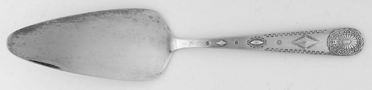 Taos (Silverplate, 1990) Solid Pie Server by International Silver-1