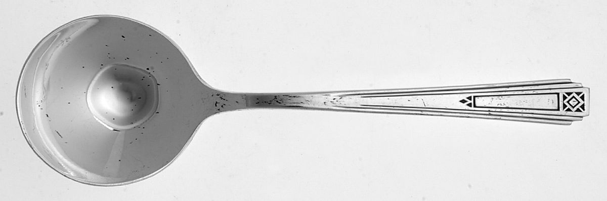 Terrace (Silverplate, 1932) Round Bowl Soup Spoon (Bouillon) by International Silver-1