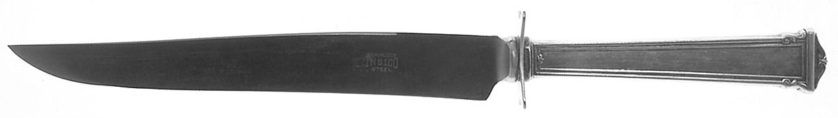 Theseum (Sterling, 1922, No Monograms) Small Steak Carving Knife with Stainless Blade by International Silver-1