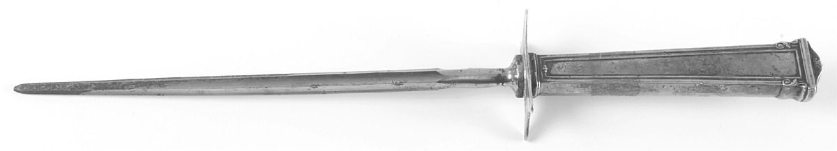 Theseum (Sterling, 1922, No Monograms) Large Steel Rod Knife Sharpener by International Silver-1