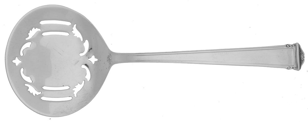Theseum (Sterling, 1922, No Monograms) Solid Bon Bon Spoon with Pierced Bowl by International Silver-1