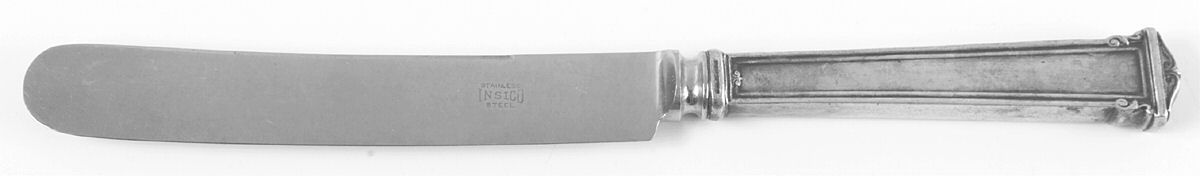 Theseum (Sterling, 1922, No Monograms) Old French Hollow Knife with Bolster by International Silver-1