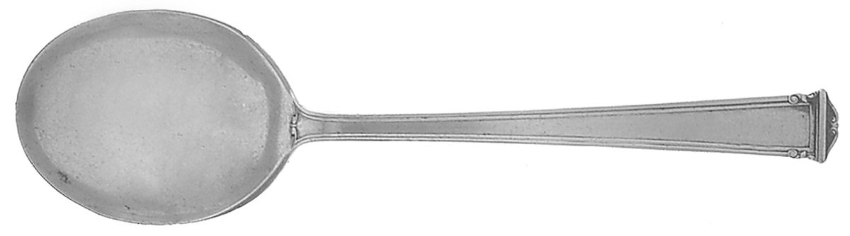 Theseum (Sterling, 1922, No Monograms) Round Bowl Soup Spoon (Gumbo) by International Silver-1