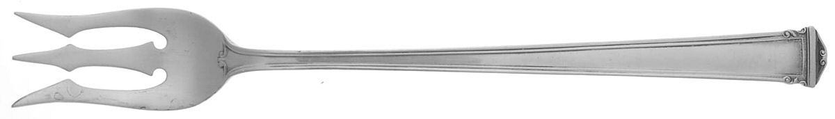 Theseum (Sterling, 1922, No Monograms) Olive Fork by International Silver-1