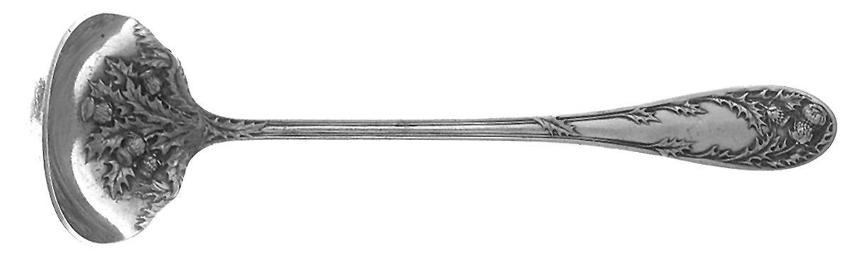 Thistle (Silverplate, 1911) Solid Piece Cream Ladle by International Silver-1