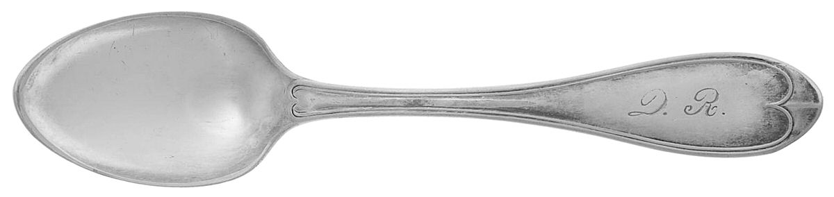 Threaded Oval (Silverplate, 1910) Five O'Clock Teaspoon by International Silver-1
