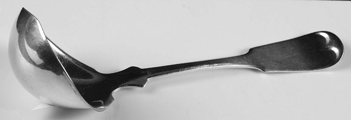 Tipped (Silverplate) Solid Gravy Ladle by International Silver-1