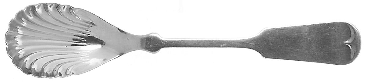 Tipped (Silverplate) Sugar Shell Spoon by International Silver-1