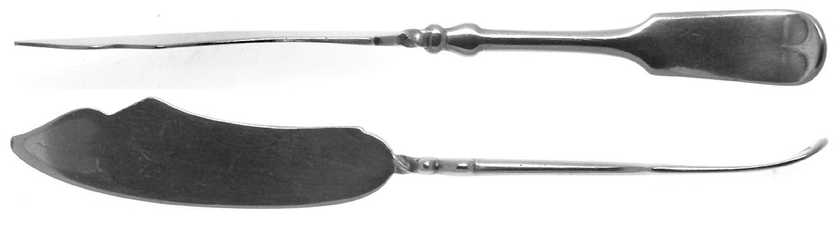 Tipped (Silverplate) Flat Twisted Handle Master Butter Knife by International Silver-1