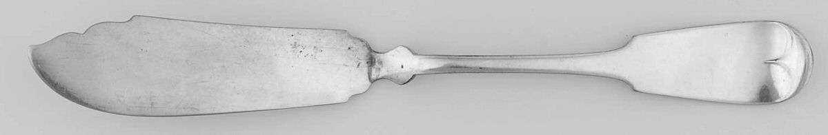 Tipped (Silverplate) Flat Handle Master Butter Knife by International Silver-1