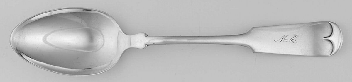 Tipped (Silverplate) Monogram Tablespoon (Serving Spoon) by International Silver-1
