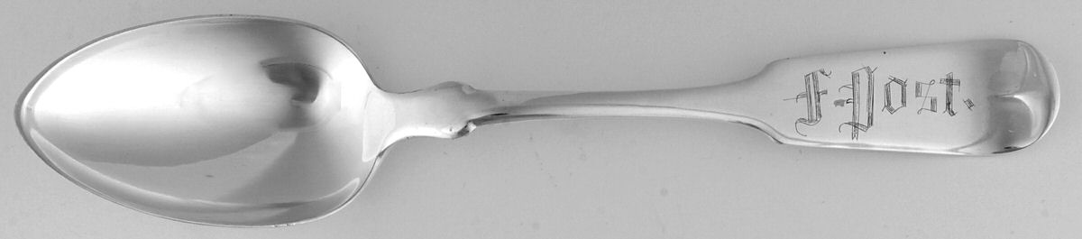 Tipped (Silverplate) Monogram Tablespoon (Serving Spoon) by International Silver-1