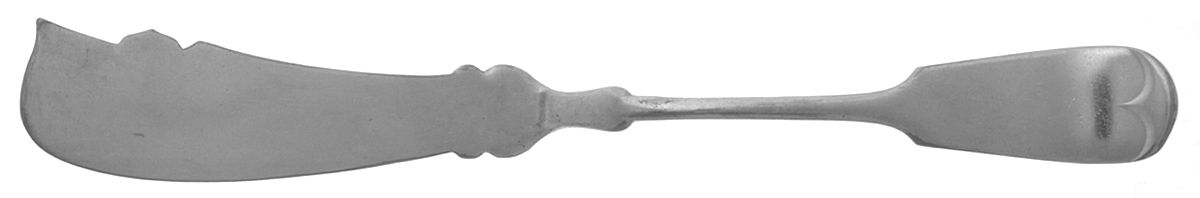Tipped (Silverplate) Flat Handle Master Butter Knife by International Silver-1