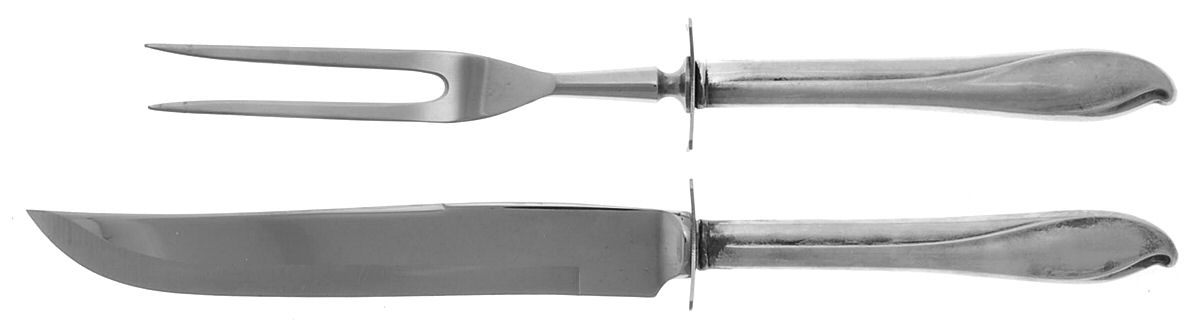 Torchlight (Sterling, 1954) Small Stainless Blade 2-Piece Steak Carving Set by International Silver-1
