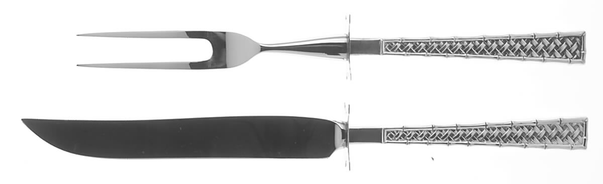 Tradewinds (Sterling, 1975) Small Stainless Blade 2-Piece Steak Carving Set by International Silver-1