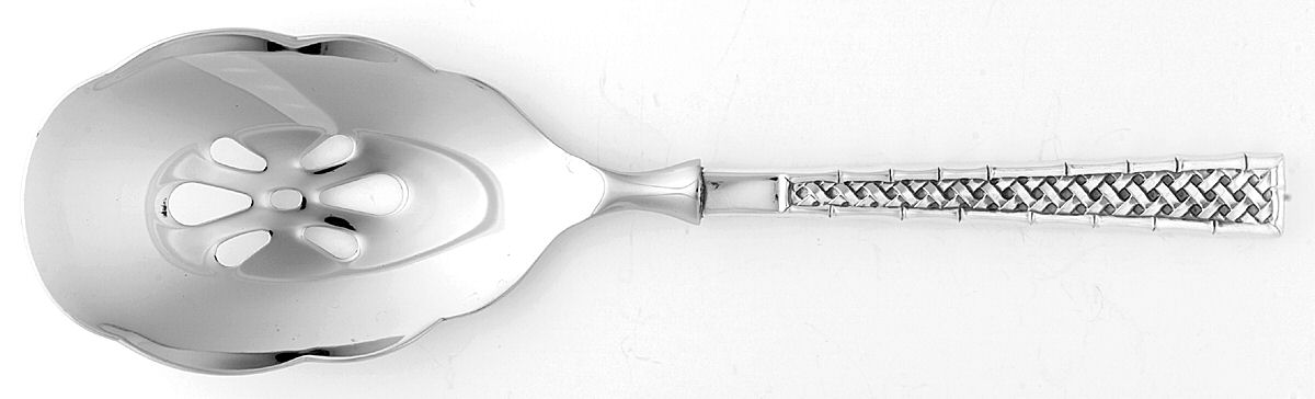 Tradewinds (Sterling, 1975) Pierced Casserole Spoon with Stainless Bowl by International Silver-1