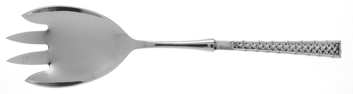 Tradewinds (Sterling, 1975) Salad Serving Fork with Stainless Prongs by International Silver-1