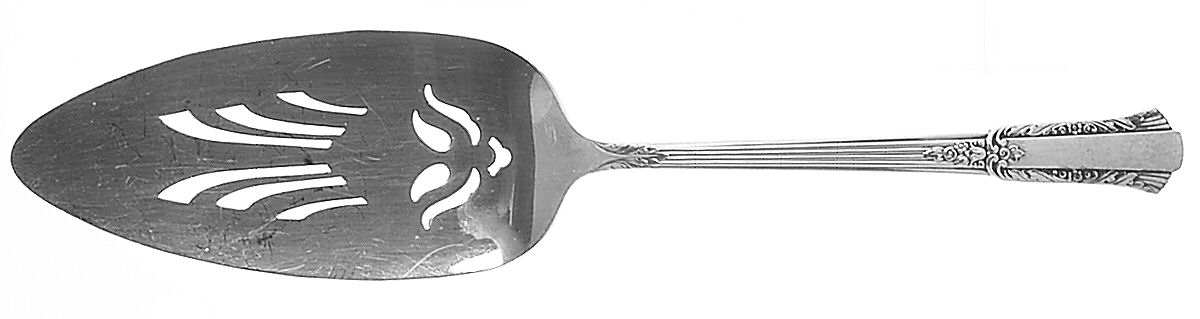 Treasure (Silverplate, 1940) Server-Pie/Solid-Pierced by International Silver-1