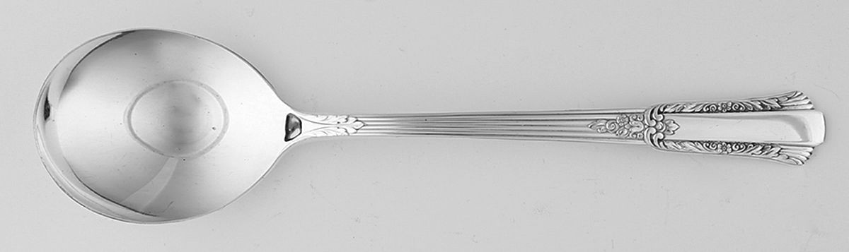 Treasure (Silverplate, 1940) Round Bowl Soup Spoon (Gumbo) by International Silver-1