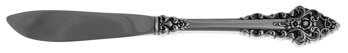 Trevi (Stainless) Modern Hollow Butter Spreader (Stainless) by International Silver-1