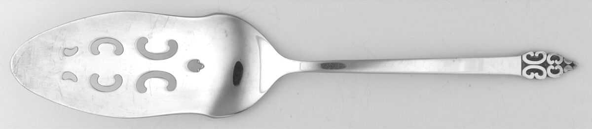 Triumph (Silverplate, 1968) Solid Pierced Pie Server by International Silver-1