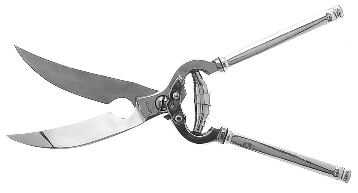 Trianon (Sterling, 1921, No Monograms) Poultry Shears with Stainless Blades by International Silver-1