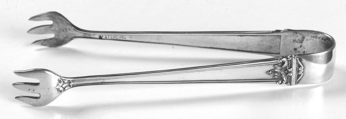 Trianon (Sterling, 1921, No Monograms) Small Sugar Tongs by International Silver-1