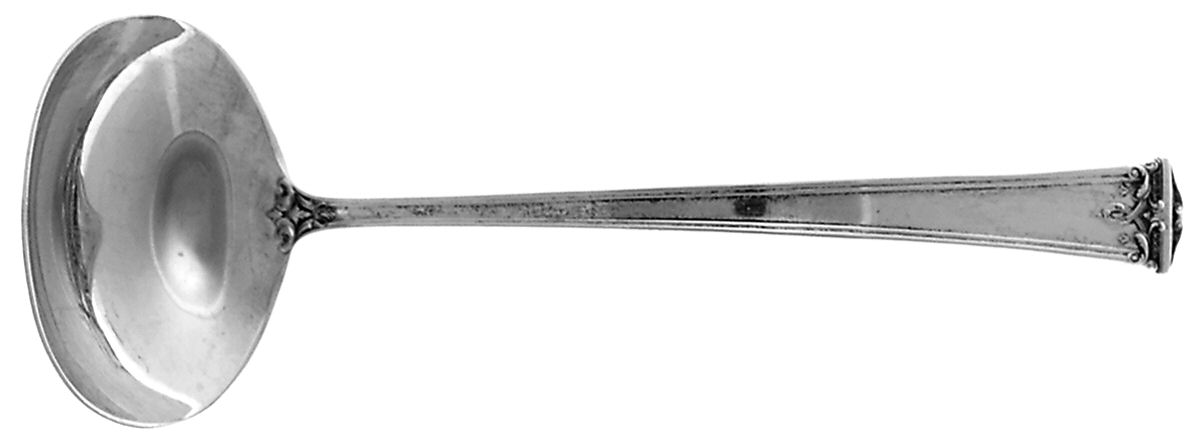 Trianon (Sterling, 1921, No Monograms) Solid Piece Cream Ladle by International Silver-1