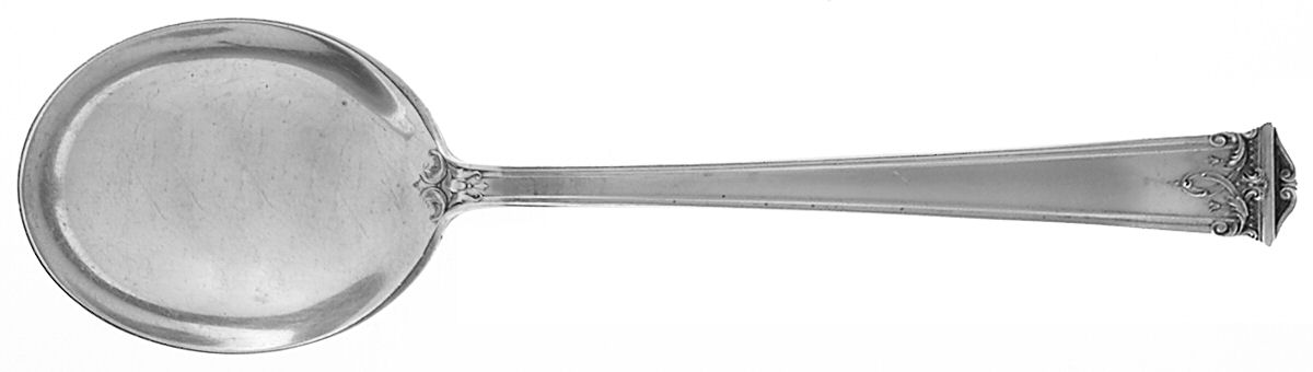 Trianon (Sterling, 1921, No Monograms) Round Bowl Soup Spoon (Gumbo) by International Silver-1