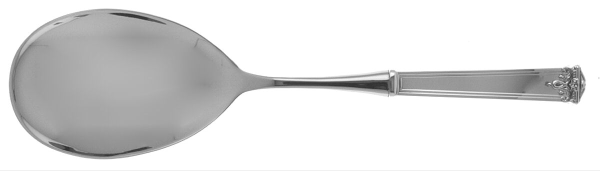Trianon (Sterling, 1921, No Monograms) Salad Servng Spoon with Stainless Bowl by International Silver-1