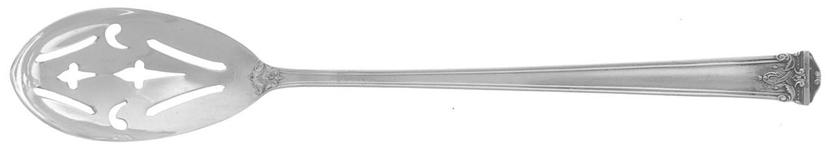 Trianon (Sterling, 1921, No Monograms) Pierced Bowl Short Handle Olive Spoon by International Silver-1