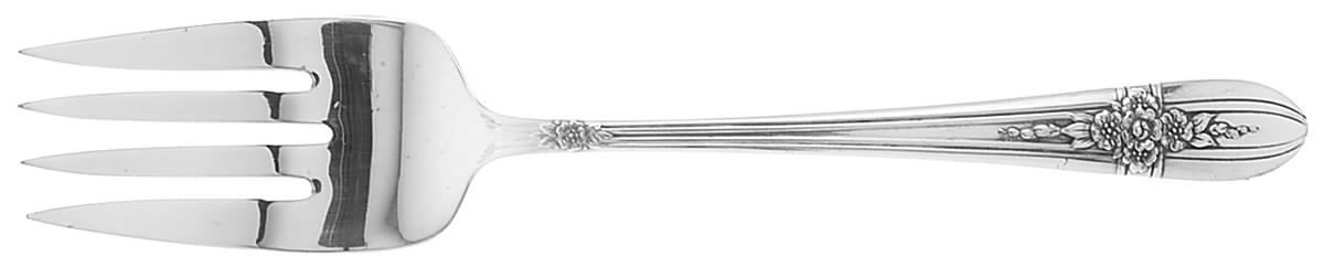 Triumph (Silverplate, 1941) Medium Solid Cold Meat Serving Fork by International Silver-1