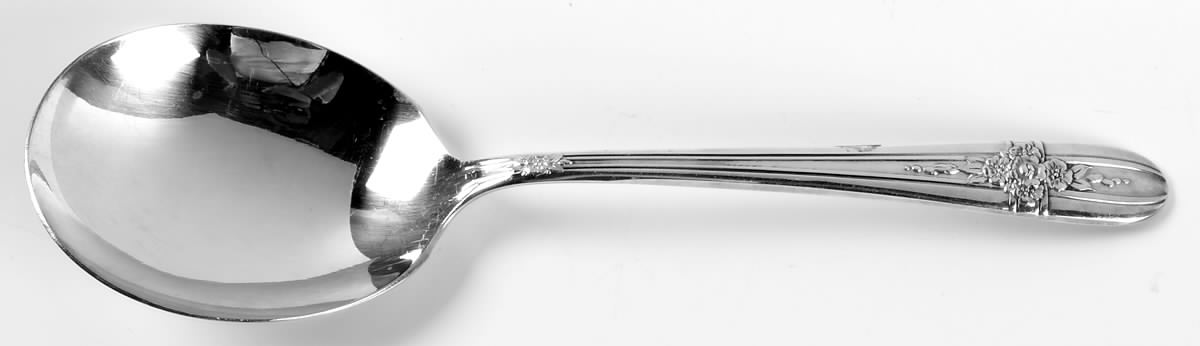 Triumph (Silverplate, 1941) Solid Smooth Casserole Spoon by International Silver-1