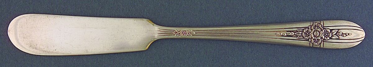 Triumph (Silverplate, 1941) Flat Handle Butter Spreader by International Silver-1