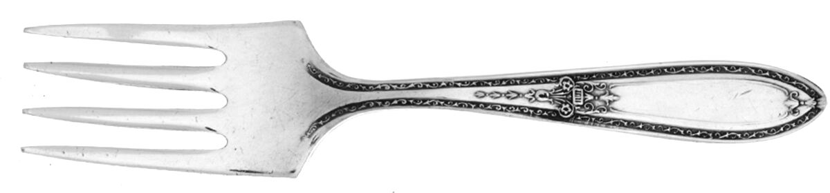 Triumph (Silverplate, 1925, NO MONOGRAMS) Baby Fork by International Silver-1
