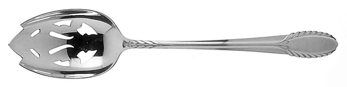 Trousseau (Sterling, 1934) Pierced Tablespoon (Serving Spoon) by International Silver-1