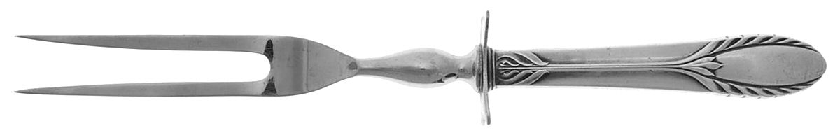 Trousseau (Sterling, 1934) Small Steak Carving Fork with Stainless Prongs by International Silver-1