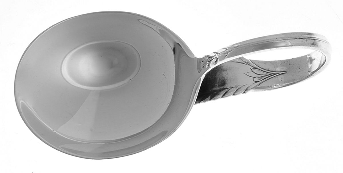 Trousseau (Sterling, 1934) Curved Handle Baby Spoon by International Silver-1
