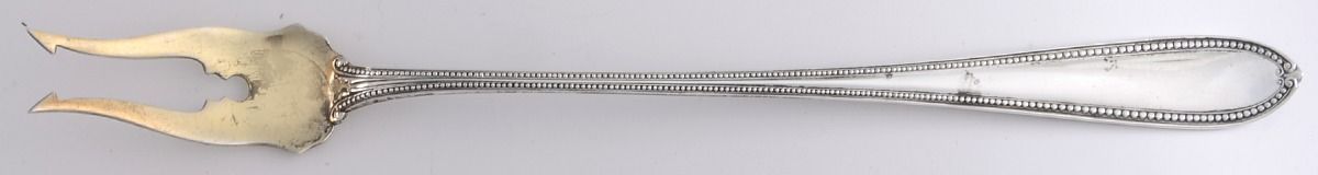 Trumbull (Sterling, 1908) Long Handle Pickle/Olive Fork by International Silver-1