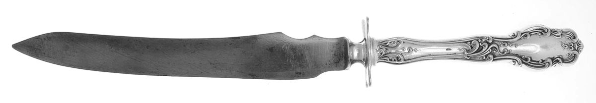 Tudor (Silverplate, 1904) Large Stainless Blade Roast Carving Knife by International Silver-1