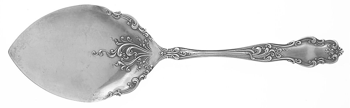Tudor (Silverplate, 1904) Large Solid Pie Knife by International Silver-1